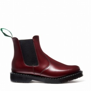 Buty Dealera Damskie Solovair Hi-Shine Czerwone | S0-900-OX-G-030